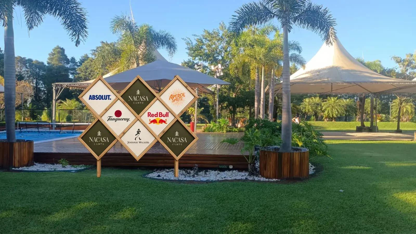 Painel de marcas parceiras no NaCasa Campo